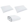 Juego de edredón de invierno 3 pcs Blanco 260 x 220 cm