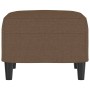 Reposapiés de tela marrón 60x50x41 cm