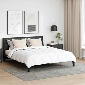 Juego de edredón de invierno 3 pcs Blanco 240 x 260 cm