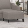 Reposapiés de tela gris taupe 70x55x41 cm en Otomanas | Comprar online en Foro24
