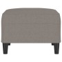 Reposapiés de tela gris taupe 70x55x41 cm