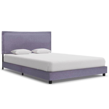 Estructura de cama sin colchón tela gris claro 140x200 cm en Camas y somieres | Comprar online en Foro24