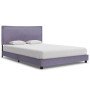 Estructura de cama sin colchón tela gris claro 140x200 cm en Camas y somieres | Comprar online en Foro24