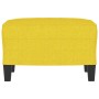 Reposapiés de tela amarillo claro 60x50x41 cm