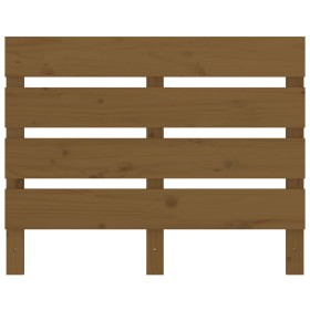 Solid honey brown pine wood headboard 75x3x80 cm by vidaXL, Headboards and footboards - Ref: Foro24-821370, Price: 29,05 €, D...