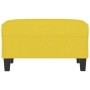 Reposapiés de tela amarillo claro 70x55x41 cm