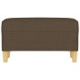 Banco de tela marrón 70x35x41 cm