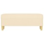 Banco de tela color crema 100x35x41 cm