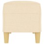 Banco de tela color crema 100x35x41 cm