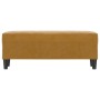 Banco de terciopelo marrón 100x35x41 cm