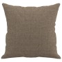 Cojines decorativos 2 uds tela gris taupe 40x40 cm