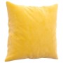Cojines decorativos 2 uds terciopelo amarillo 40x40 cm