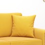 Cojines decorativos 2 uds terciopelo amarillo 40x40 cm