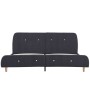 Estructura de cama sin colchón tela gris oscuro 150x200 cm