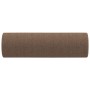 Cojines decorativos 2 uds tela marrón 15x50 cm