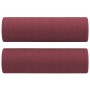 Cojines decorativos 2 uds tela rojo tinto 15x50 cm