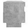 TV-Schrank mit LED-Leuchten betongrau 100x35x40 cm von vidaXL, TV-Möbel - Ref: Foro24-804458, Preis: 91,36 €, Rabatt: %