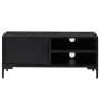 Mueble para TV madera maciza de pino negro 90x30x40 cm en Muebles TV | Comprar online en Foro24