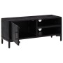 Mueble para TV madera maciza de pino negro 90x30x40 cm en Muebles TV | Comprar online en Foro24