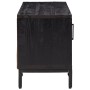 Mueble para TV madera maciza de pino negro 90x30x40 cm en Muebles TV | Comprar online en Foro24