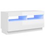 TV-Schrank mit strahlend weißen LED-Leuchten 80x35x40 cm von vidaXL, TV-Möbel - Ref: Foro24-804451, Preis: 76,25 €, Rabatt: %