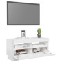 TV-Schrank mit strahlend weißen LED-Leuchten 80x35x40 cm von vidaXL, TV-Möbel - Ref: Foro24-804451, Preis: 76,25 €, Rabatt: %