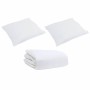 Edredón Otro con almohada 3 pcs Blanco Plumas