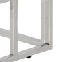 Mesa consola acero inoxidable plateado y vidrio templado en Mesas consola | Comprar online en Foro24