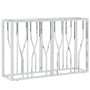 Mesa consola acero inoxidable y vidrio 110x30x70 cm en Mesas auxiliares | Comprar online en Foro24