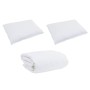 Edredón Otro con almohada 3 pcs Blanco 240 x 260 cm Plumas