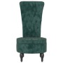 Sessel mit hoher Rückenlehne und dunkelgrünen Samtknöpfen von vidaXL, Einfache Stühle - Ref: Foro24-352466, Preis: 161,98 €, ...