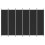 Biombo divisor de 6 paneles de tela negro 300x200 cm en Divisores de ambientes | Comprar online en Foro24