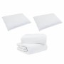 Juego de edredón de invierno con almohada 3 pcs Blanco 240 x