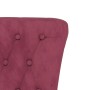 Sessel mit hoher Rückenlehne und roten Samtknöpfen von vidaXL, Einfache Stühle - Ref: Foro24-352467, Preis: 183,76 €, Rabatt: %