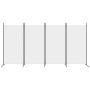 Biombo divisor de 4 paneles de tela blanco 346x180 cm en Divisores de ambientes | Comprar online en Foro24