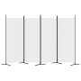 Biombo divisor de 4 paneles de tela blanco 346x180 cm en Divisores de ambientes | Comprar online en Foro24