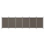 Biombo divisor de 6 paneles de tela gris antracita 520x180 cm en Divisores de ambientes | Comprar online en Foro24