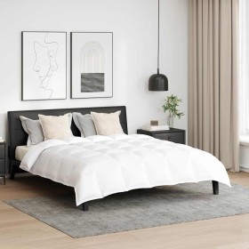 Juego de edredón de invierno 3 pcs Blanco 260 x 220 cm