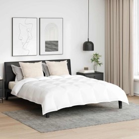 Juego de edredón de invierno con almohada 3 pcs Blanco 260 x