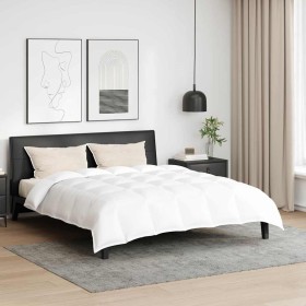 Juego de edredón de invierno 3 pcs Blanco 240 x 260 cm