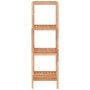 Estantería de baño madera maciza de nogal 35,5x35,5x112,5 cm