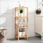 Estantería de baño madera maciza nogal 36x36x112 cm en Librerías y estanterías | Comprar online en Foro24