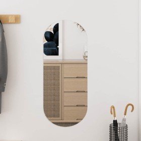 Espejo de pared vidrio ovalado 25x60 cm