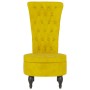 Sessel mit hoher Rückenlehne und gelben Samtknöpfen von vidaXL, Einfache Stühle - Ref: Foro24-352469, Preis: 165,95 €, Rabatt: %