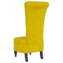 Sessel mit hoher Rückenlehne und gelben Samtknöpfen von vidaXL, Einfache Stühle - Ref: Foro24-352469, Preis: 165,95 €, Rabatt: %
