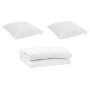 Edredón con almohada 3 pcs 240 x 220 cm Microfibra