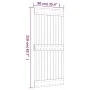 Puerta corredera con herrajes madera maciza de pino 90x210 cm de vidaXL, Puertas - Ref: Foro24-3203011, Precio: 183,34 €, Des...