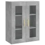 Aparador alto madera contrachapada gris hormigón 69,5x34x180 cm de vidaXL, Aparadores - Ref: Foro24-3198653, Precio: 170,21 €...