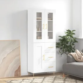 Hohes Sideboard Sperrholz weiß 69,5x34x180 cm von vidaXL, Sideboards - Ref: Foro24-3198649, Preis: 182,81 €, Rabatt: %
