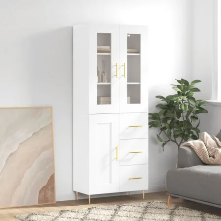 Hohes Sideboard Sperrholz weiß 69,5x34x180 cm von vidaXL, Sideboards - Ref: Foro24-3198649, Preis: 182,81 €, Rabatt: %